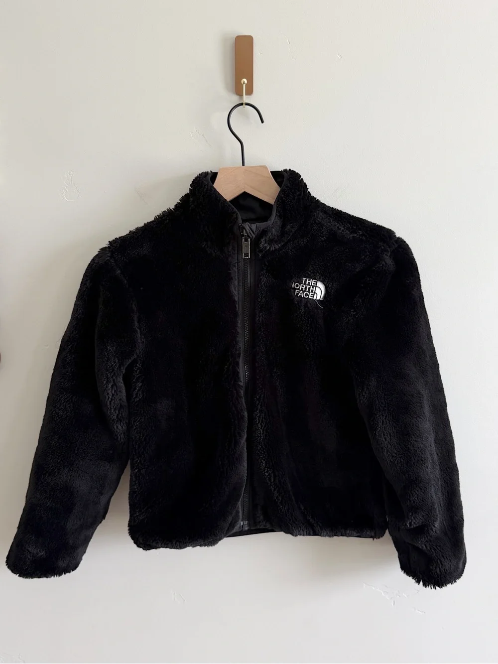 North Face Girls’ Reversible Mossbud Jacket in Black
